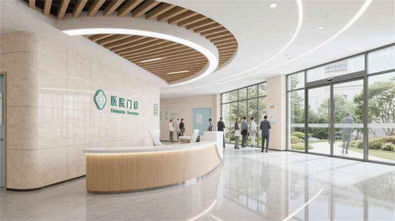 療愈綠洲，光影共生——合肥6000平醫(yī)院裝修設計效果圖